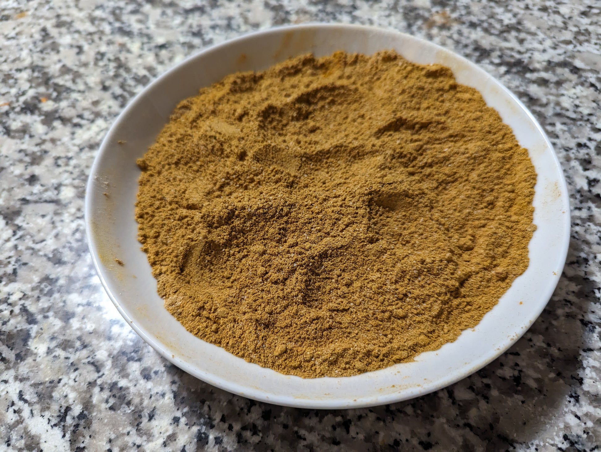 Curry spice melange in a bowl